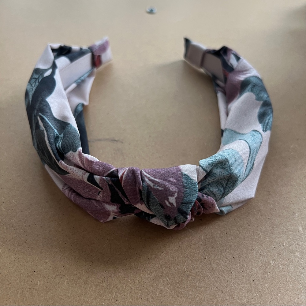 anthropologie floral knotted headband